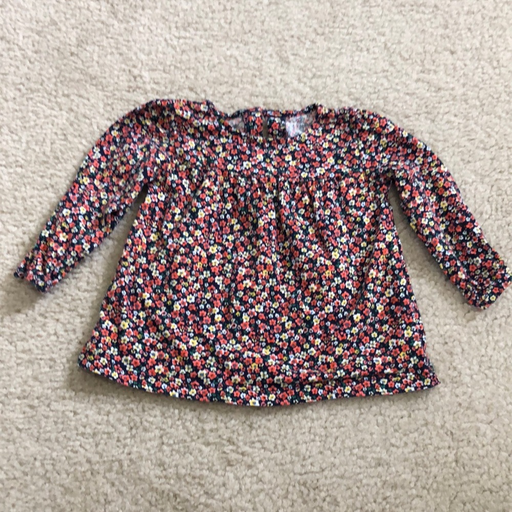 Baby Girl's Carter's  Floral Long Sleeve Blouse - Size 18M